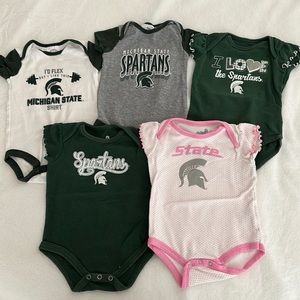 Michigan State Spartans MSU bodysuits